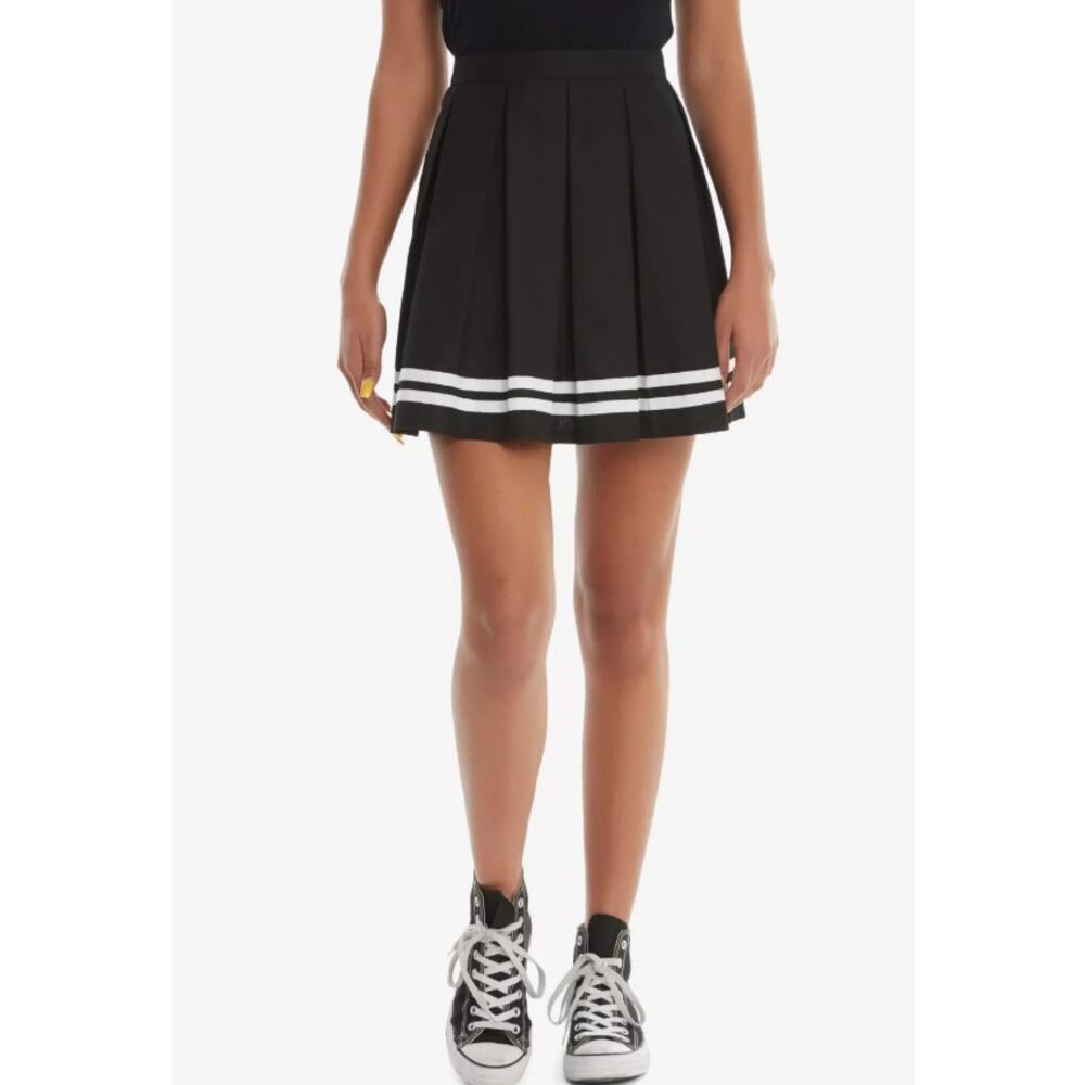 Hot Topic Black Pleated Cheer Skirt Women's Size X-Large‎ Goth Punk Emo